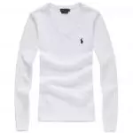 polo-ralph lauren pulls femmes 2019U nouveau v col manche longue blanc